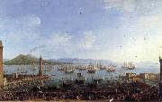 Antonio Joli The Embarkation of Charles III in the Port of Naples china oil painting artist